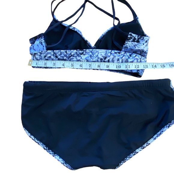 TYR Sporty Athletic Bikini Set Bralette Top M Bottom L Black - Picture 7 of 16